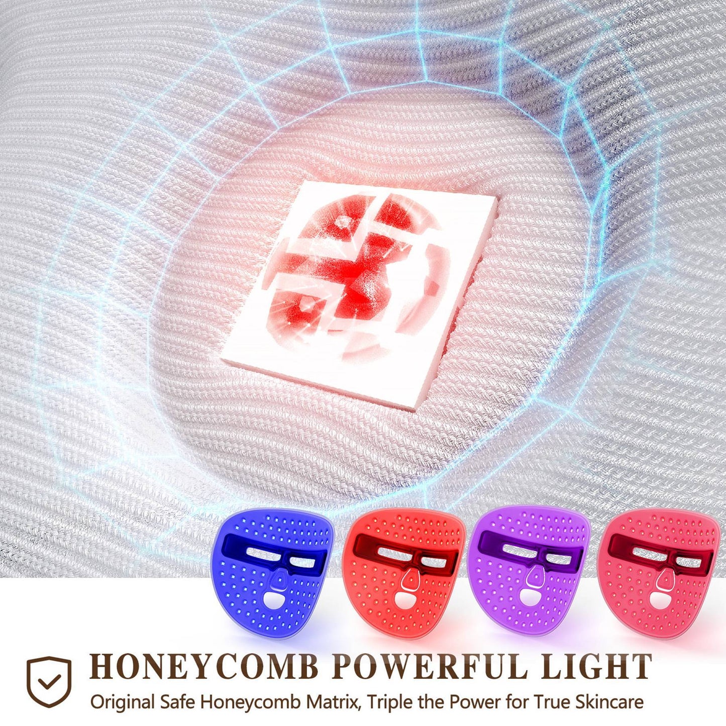 Led Mask Facial Treatment Tool, Red Light Therapy Mask
