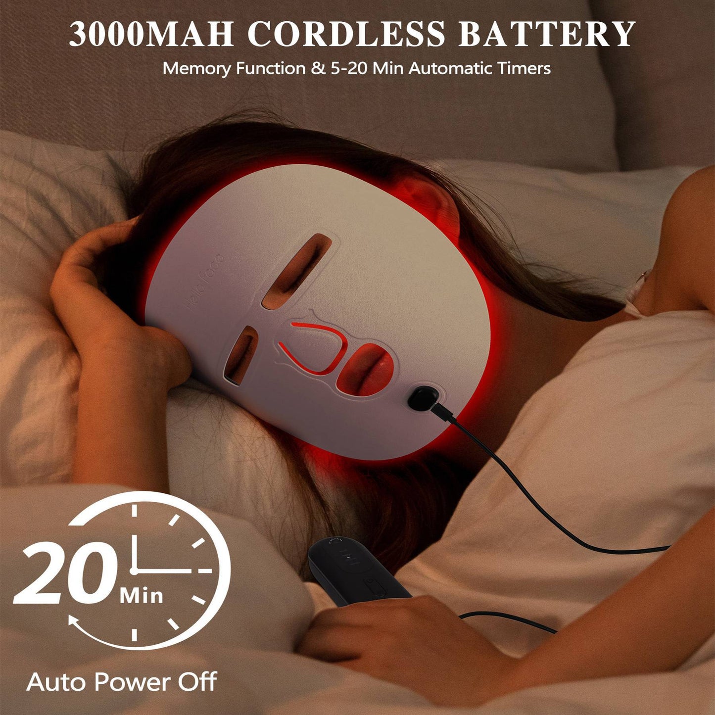 Led Mask Facial Treatment Tool, Red Light Therapy Mask