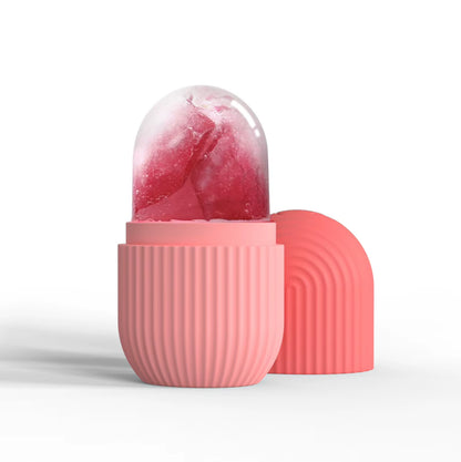Facial Ice Cube Mold Silicone Freezing Beauty Lifting Ice Face Tool Eye Skin Educe Massager Roller Ball Skin Care Tools